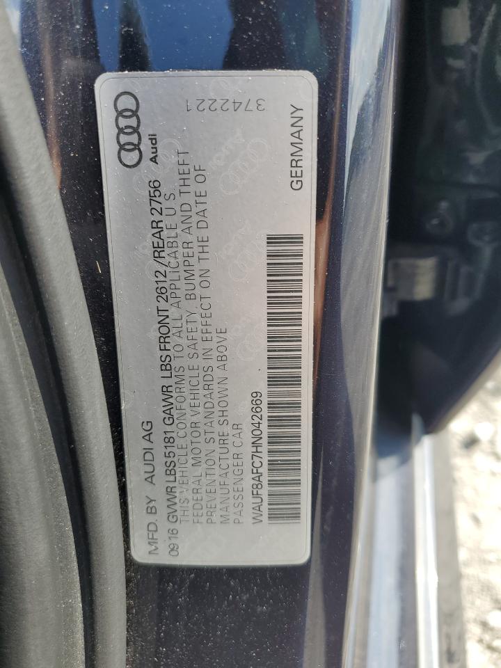 WAUF8AFC7HN042669 2017 Audi A6 Premium