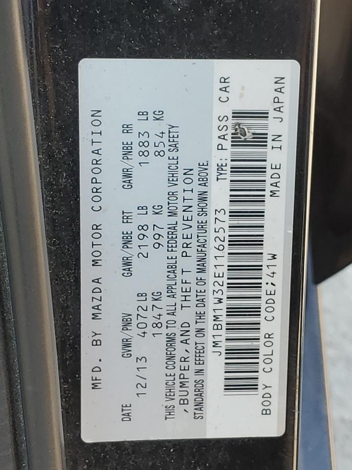 JM1BM1W32E1162573 2014 Mazda 3 Grand Touring