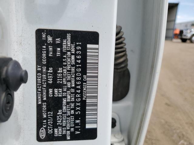 2013 Kia Optima Sx VIN: 5XXGR4A68DG146391 Lot: 57334534