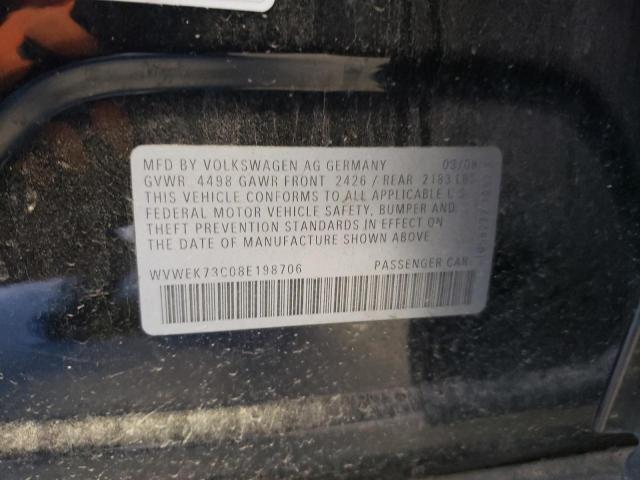 2008 Volkswagen Passat Lux VIN: WVWEK73C08E198706 Lot: 58290054