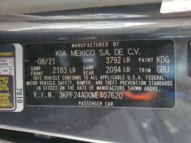 3KPF24AD0ME407620 Kia Forte FE 12