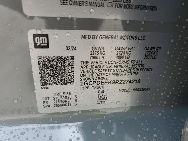 2024 CHEVROLET SILVERADO - 1GCPDEEK9RZ274218
