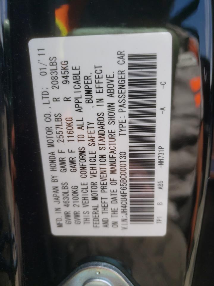 JH4CU4F65BC000130 2011 Acura Tsx