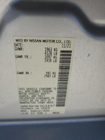 2022 Nissan Altima Sv VIN: 1N4BL4DV7NN303497 Lot: 58821954