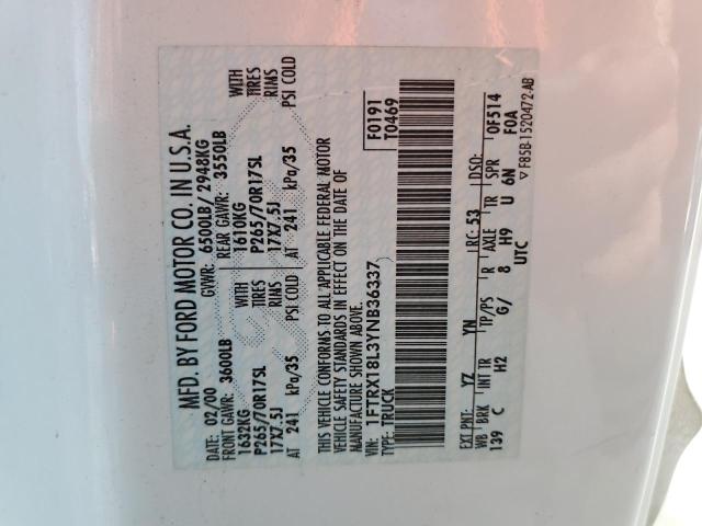 2000 Ford F150 VIN: 1FTRX18L3YNB36337 Lot: 57688944