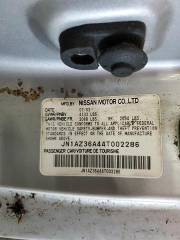 2004 Nissan 350Z Roadster VIN: JN1AZ36A44T002286 Lot: 57511674