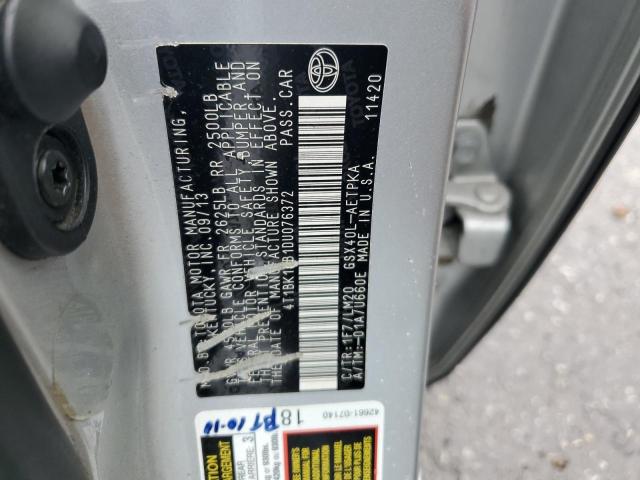 2013 Toyota Avalon Base VIN: 4T1BK1EB1DU076372 Lot: 60342674