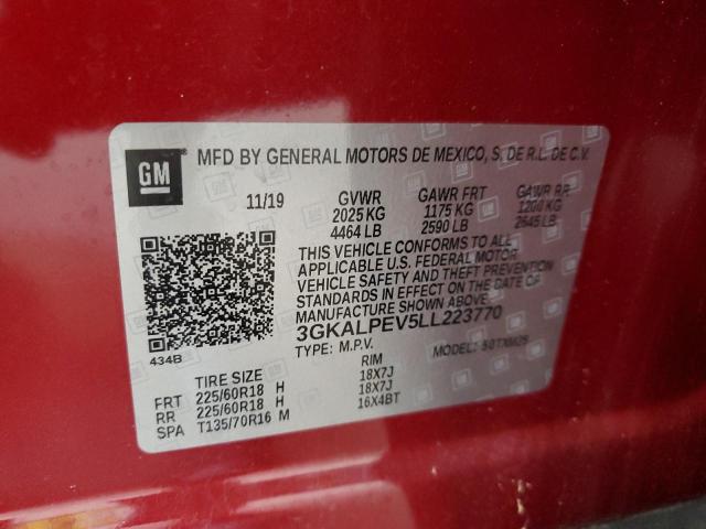 2020 GMC Terrain Slt VIN: 3GKALPEV5LL223770 Lot: 59268254