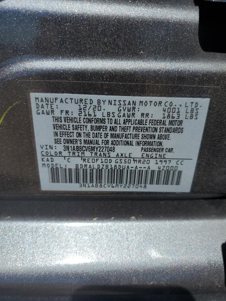 3N1AB8CV6MY227048 2021 Nissan Sentra Sv