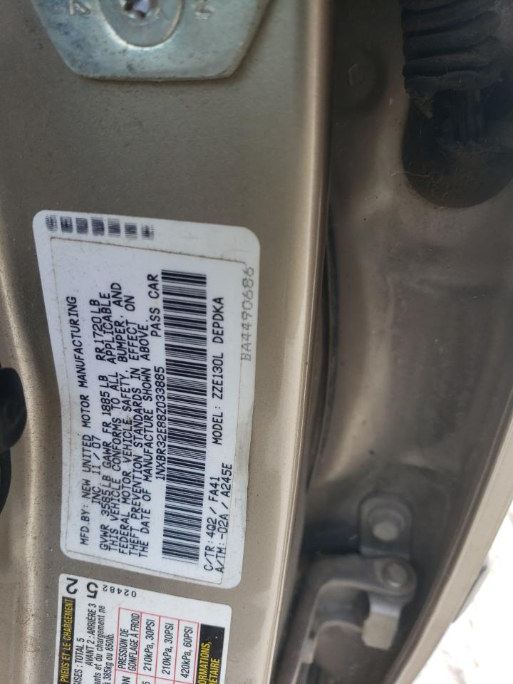 1NXBR32E88Z033885 2008 Toyota Corolla Ce