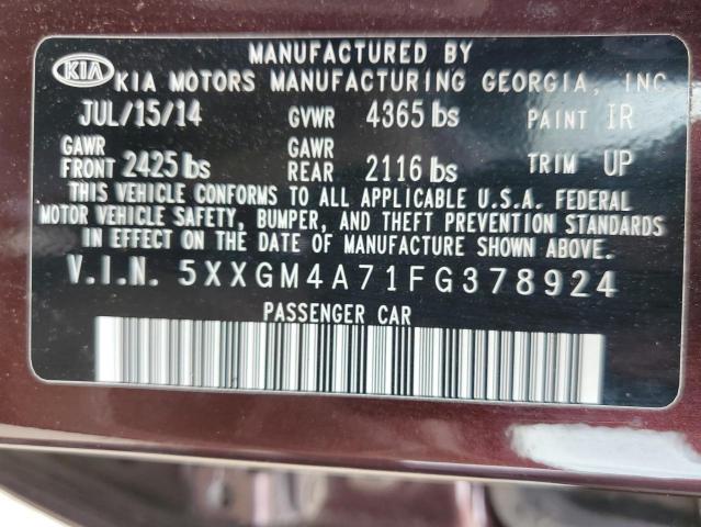 2015 KIA OPTIMA LX - 5XXGM4A71FG378924