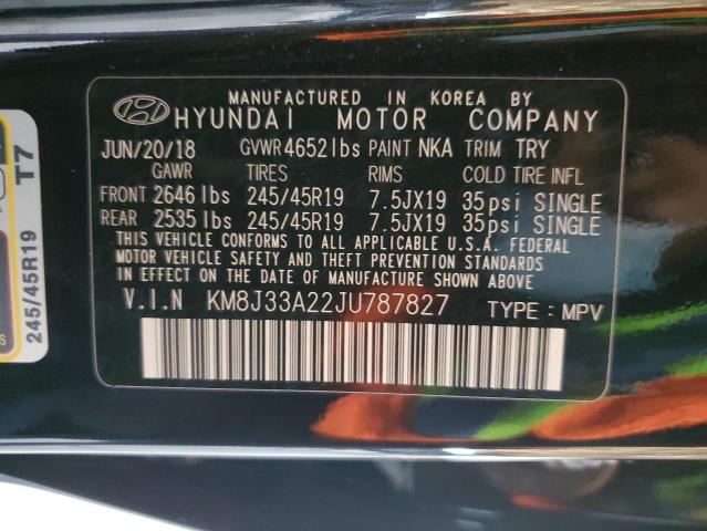 2018 Hyundai Tucson Value VIN: KM8J33A22JU787827 Lot: 58286124