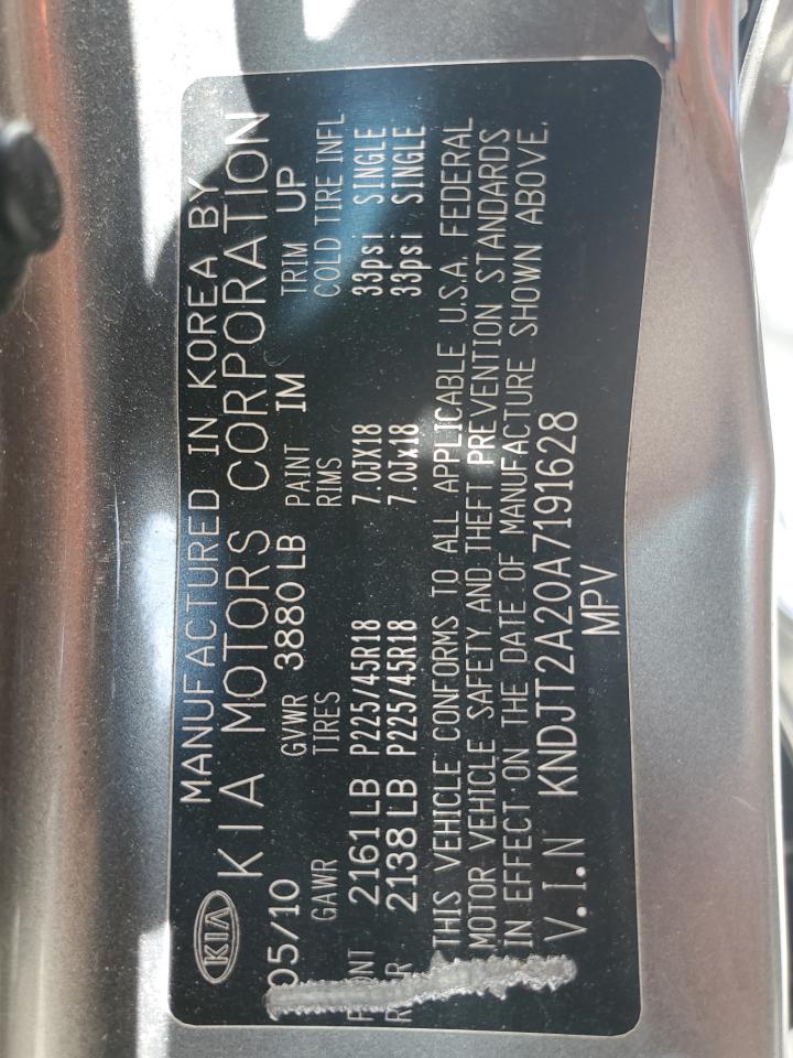 KNDJT2A20A7191628 2010 Kia Soul +