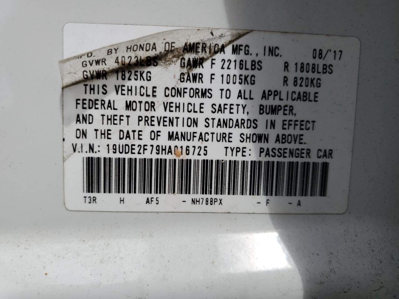 19UDE2F79HA016725 2017 Acura Ilx Premium