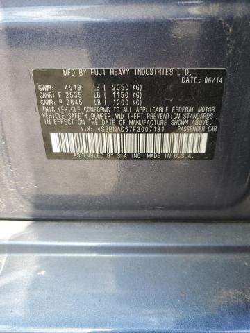 2015 Subaru Legacy 2.5I Premium VIN: 4S3BNAD67F3007131 Lot: 59369384