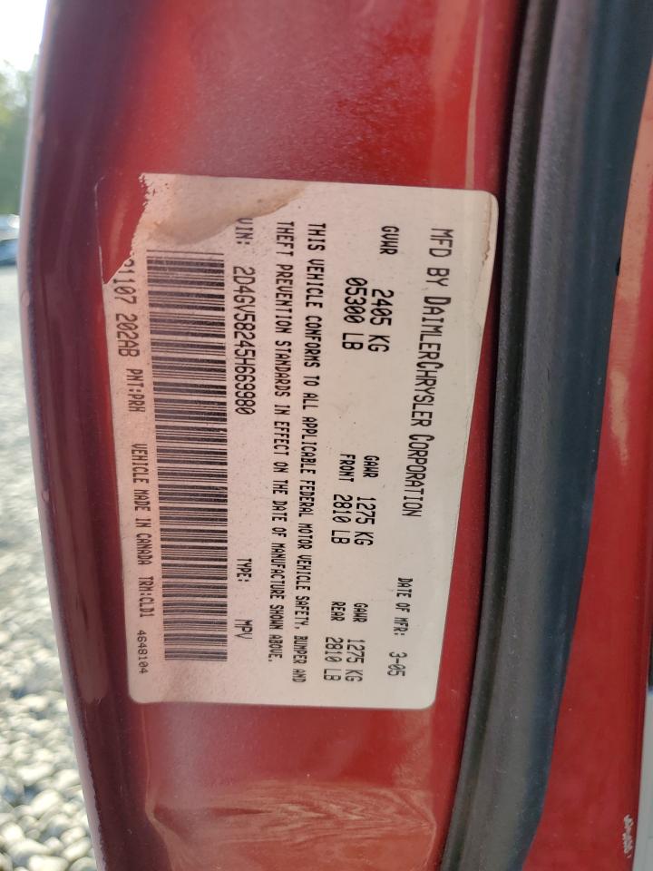 2D4GV58245H669980 2005 Dodge Magnum R/T