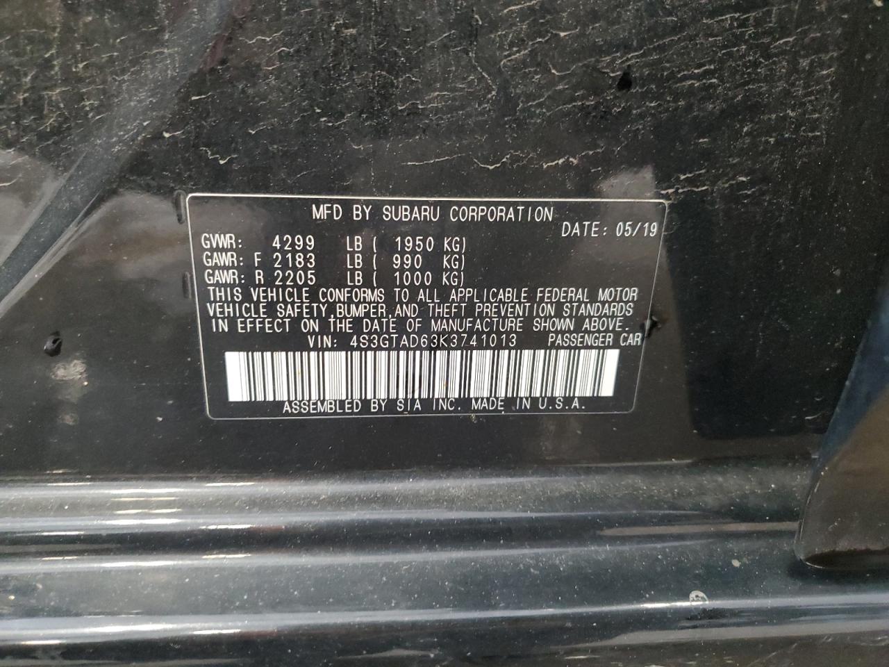 4S3GTAD63K3741013 2019 Subaru Impreza Premium