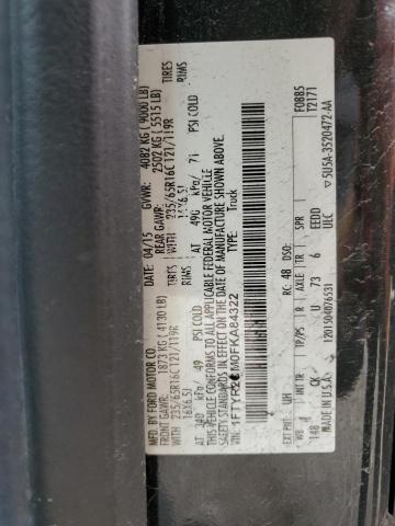 2015 Ford Transit T-250 VIN: 1FTYR2CM0FKA84322 Lot: 57330774