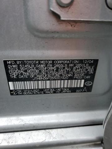 2005 Lexus Ls 430 VIN: JTHBN36F055007420 Lot: 57551924