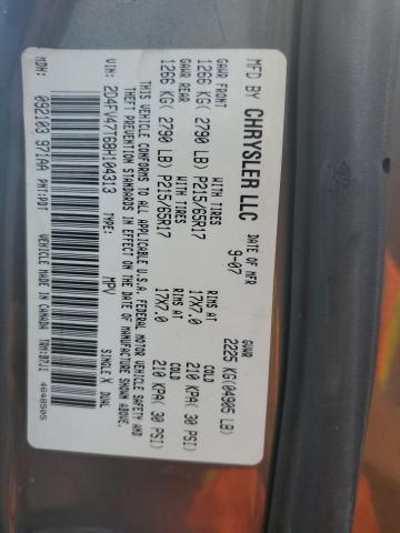 2008 Dodge Magnum VIN: 2D4FV47T68H104313 Lot: 59905294