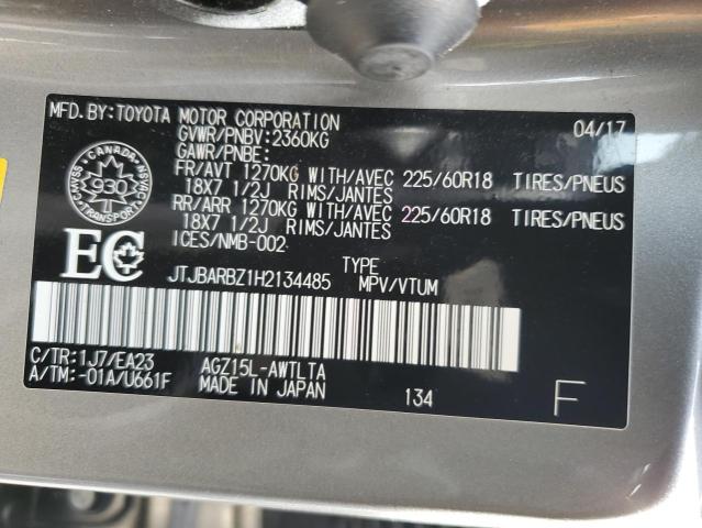 2017 Lexus Nx 200T Base VIN: JTJBARBZ1H2134485 Lot: 59318864