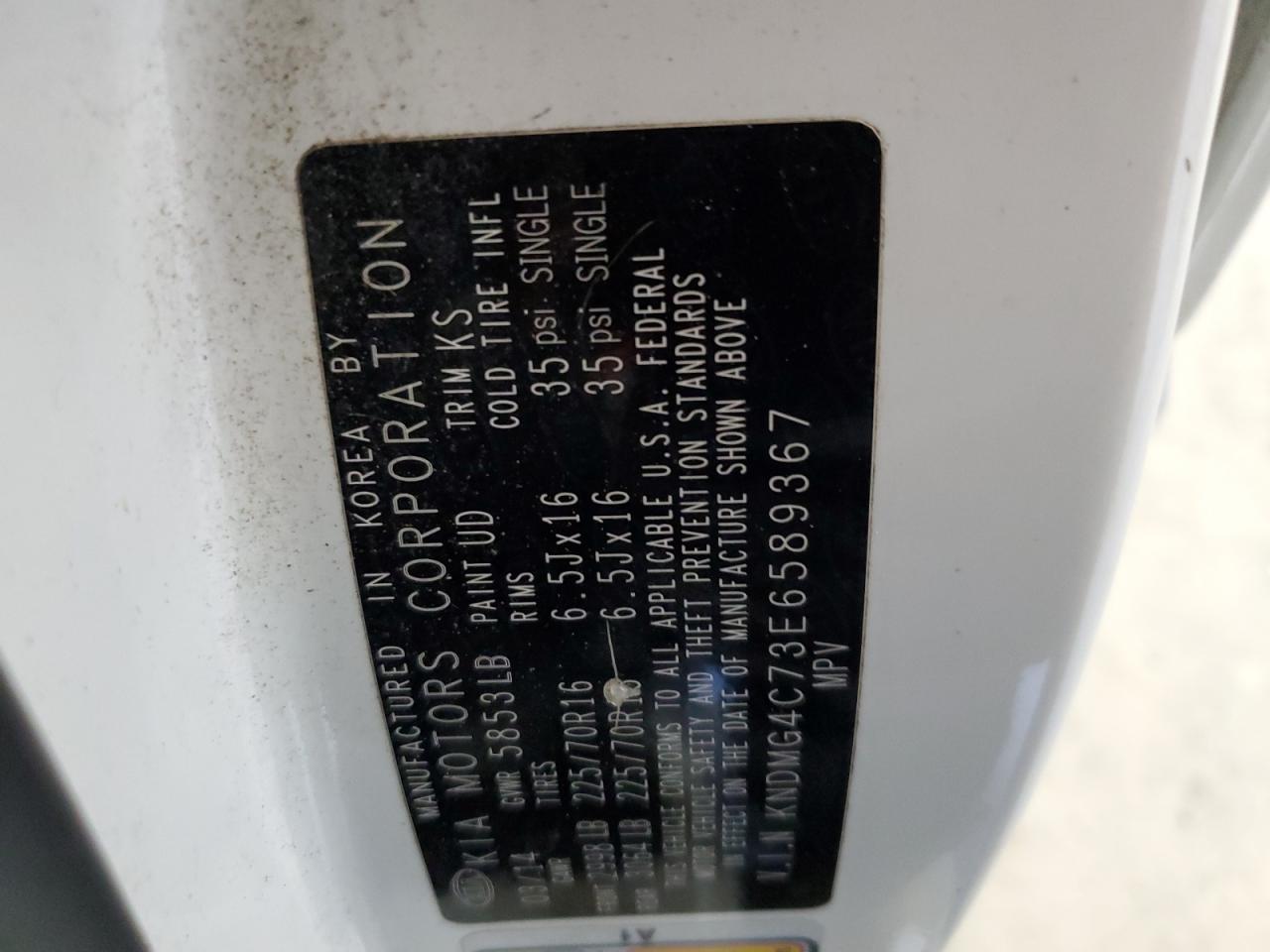 KNDMG4C73E6589367 2014 Kia Sedona Lx