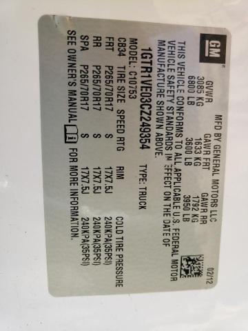 2012 GMC Sierra C1500 Sle VIN: 1GTR1VE03CZ249354 Lot: 58831784