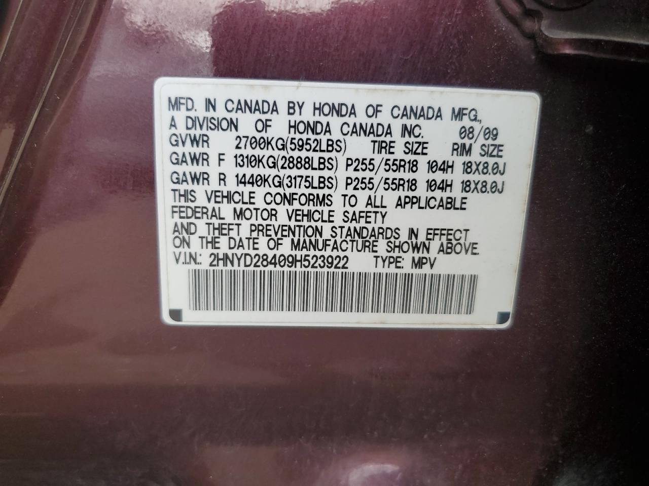 2HNYD28409H523922 2009 Acura Mdx Technology