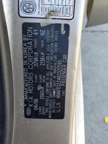 KNAFE122465321595 2006 Kia Spectra Lx