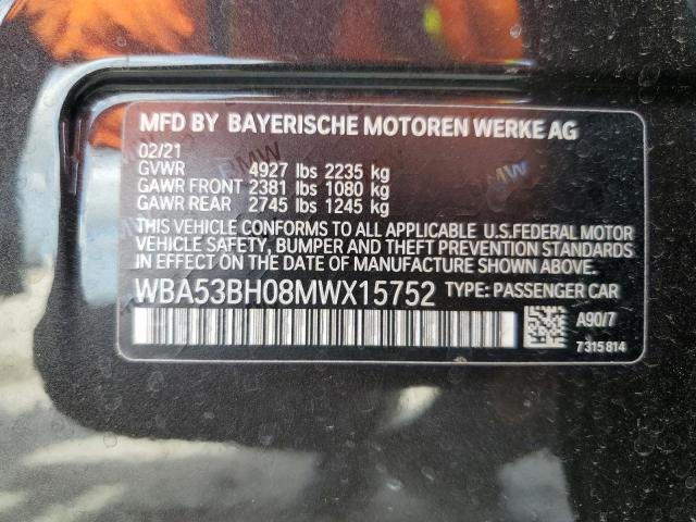 2021 BMW 530 I - WBA53BH08MWX15752