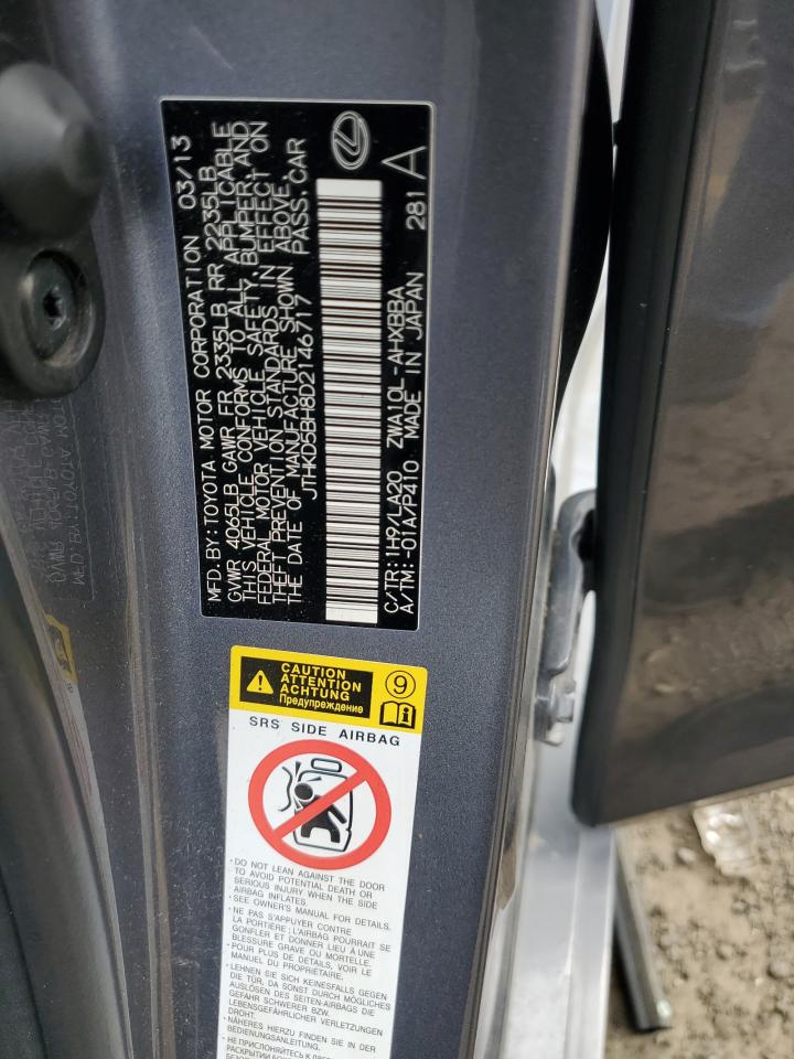 JTHKD5BH8D2146717 2013 Lexus Ct 200