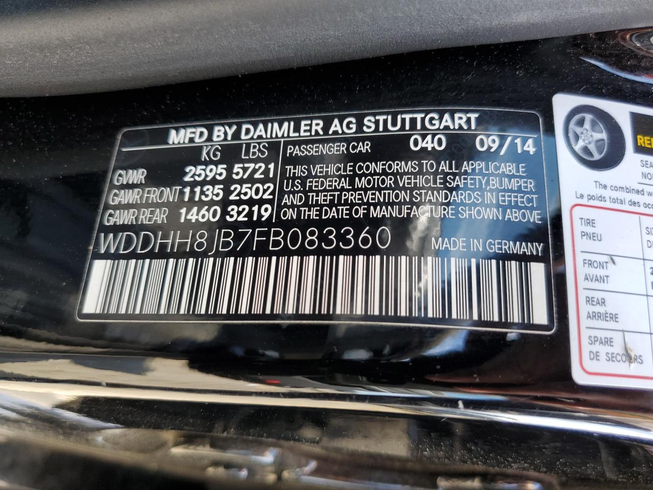 WDDHH8JB7FB083360 2015 Mercedes-Benz E 350 4Matic Wagon