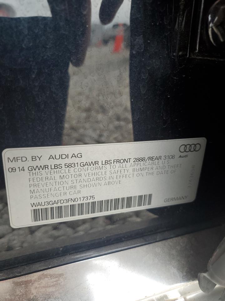 WAU3GAFD3FN017375 2015 Audi A8 L Quattro