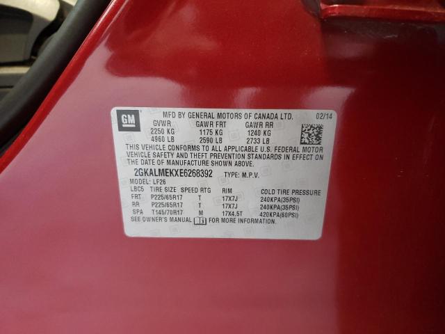 2014 GMC Terrain Sle VIN: 2GKALMEKXE6268392 Lot: 59844954