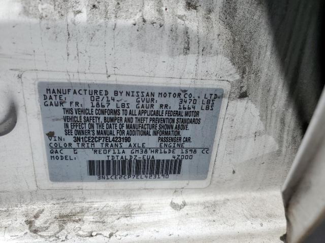 2014 Nissan Versa Note S VIN: 3N1CE2CP7EL423190 Lot: 60315744