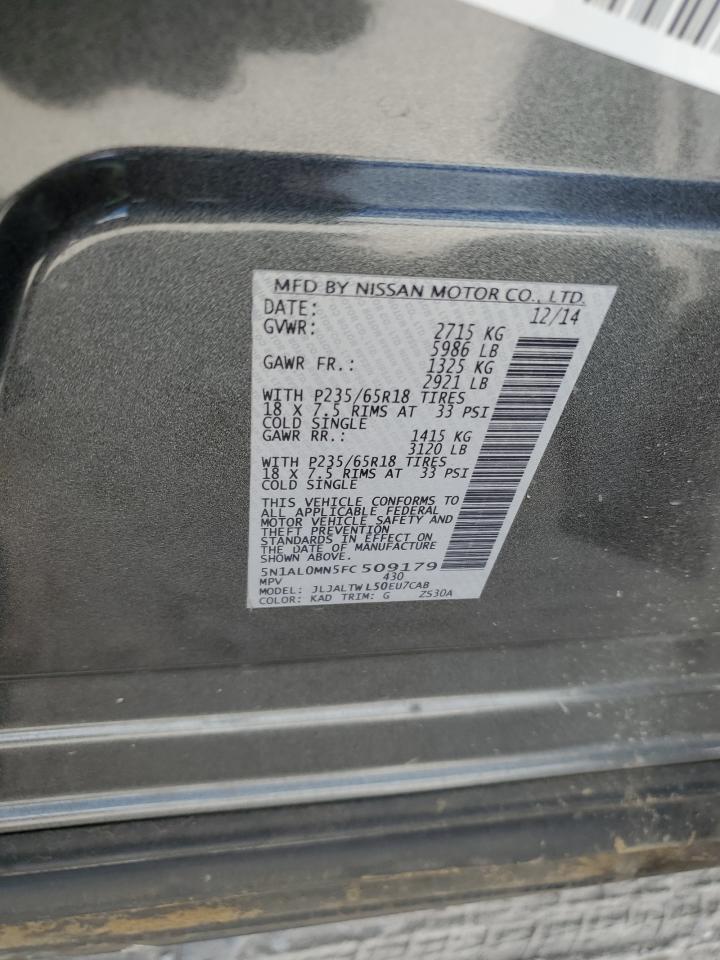 5N1AL0MN5FC509179 2015 Infiniti Qx60