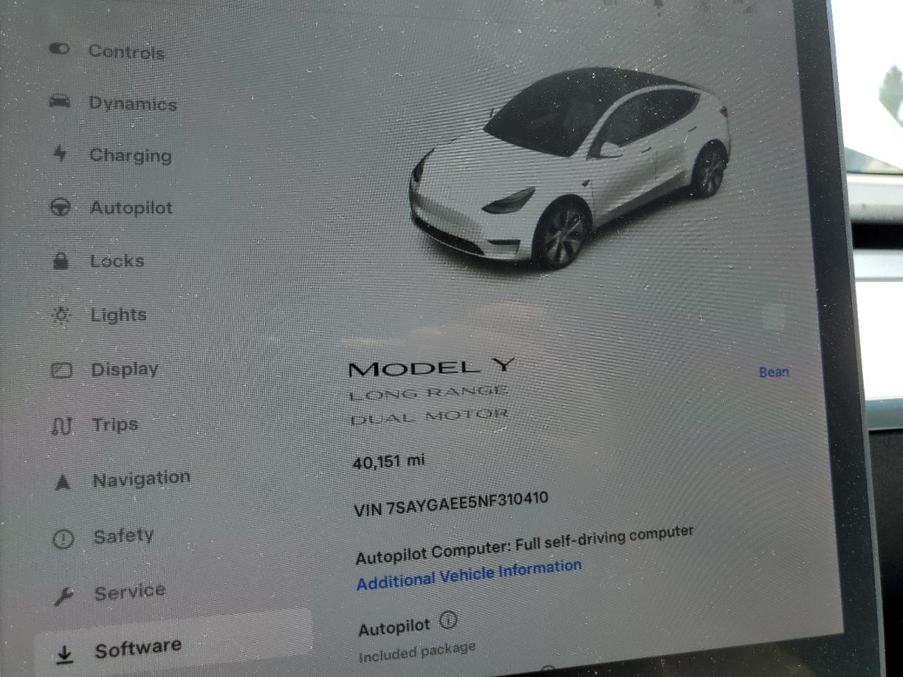 7SAYGAEE5NF310410 2022 Tesla Model Y