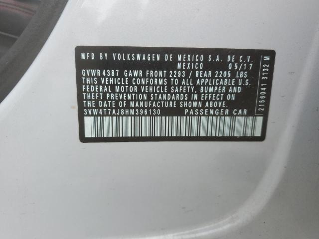 2017 Volkswagen Jetta Gli VIN: 3VW4T7AJ8HM396130 Lot: 57745554