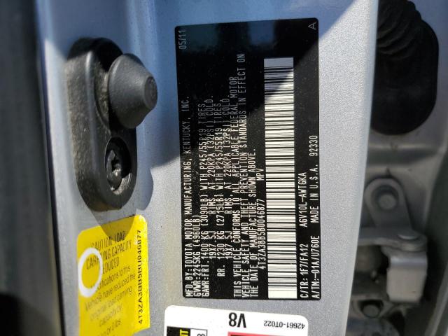 2011 Toyota Venza VIN: 4T3ZA3BB5BU046877 Lot: 59130674