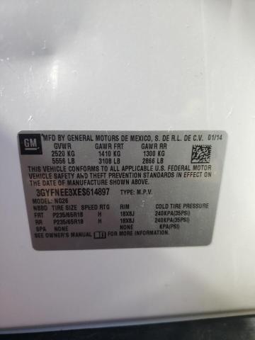 2014 Cadillac Srx Luxury Collection VIN: 3GYFNEE3XES614897 Lot: 60076044