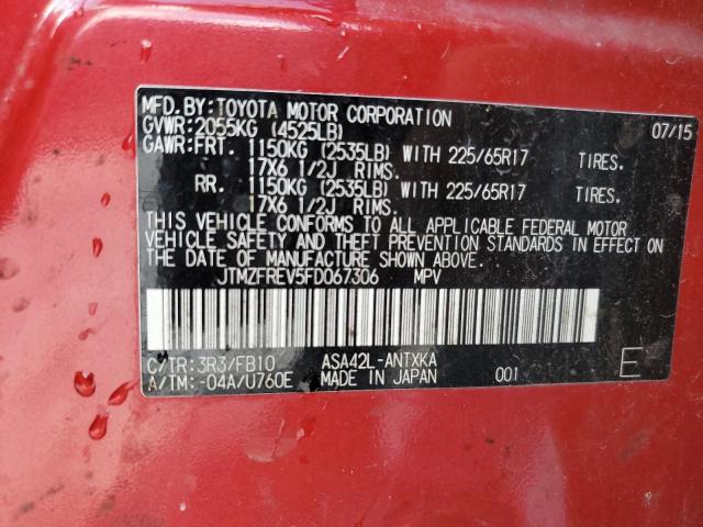 2015 TOYOTA RAV4 LE - JTMZFREV5FD067306