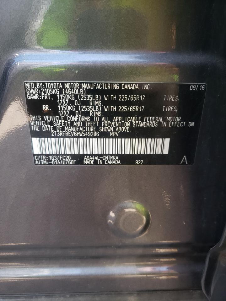 2T3RFREV6HW549286 2017 Toyota Rav4 Xle