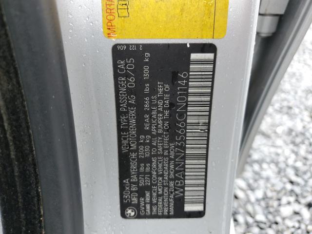 2006 BMW 530 Xit VIN: WBANN73566CN01146 Lot: 57359504