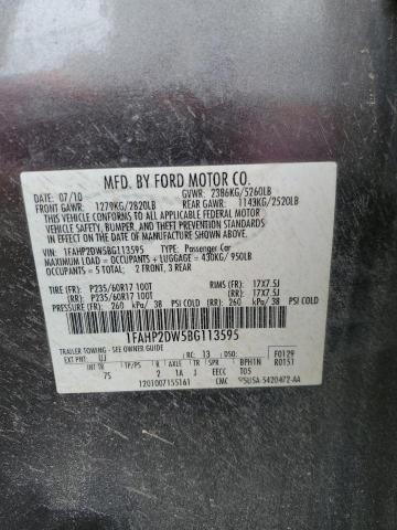 2011 Ford Taurus Se VIN: 1FAHP2DW5BG113595 Lot: 59748674
