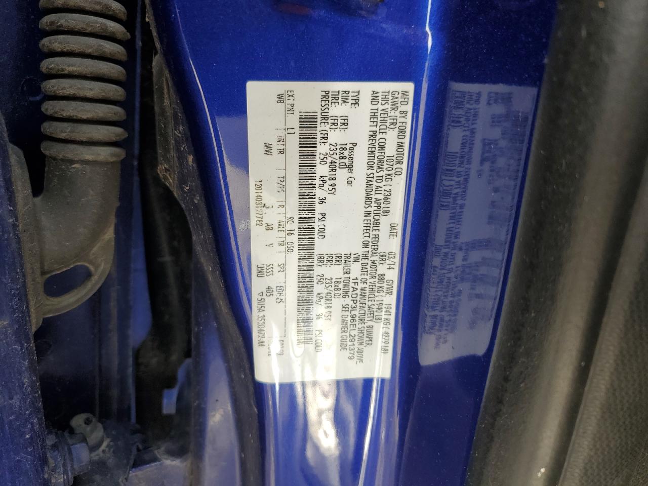 1FADP3L96EL291379 2014 Ford Focus St