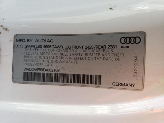 2014 Audi A5 Premium VIN: WAUCFAFR9EA002108 Lot: 59463534