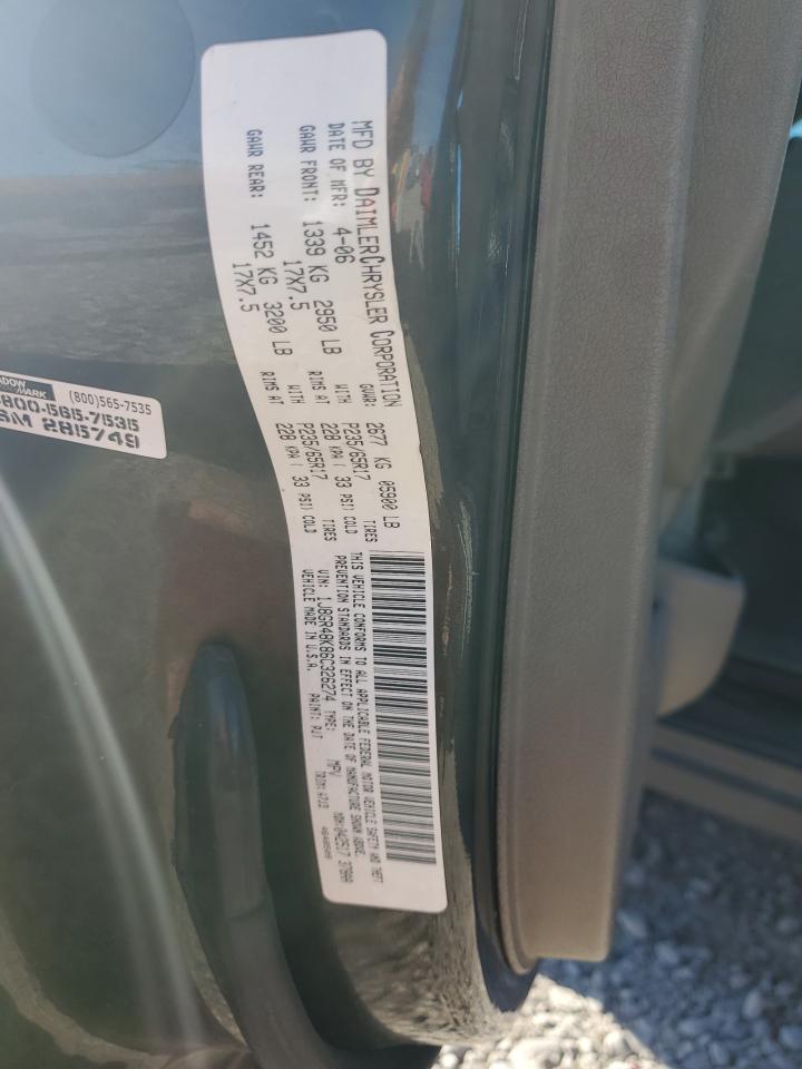 1J8GR48K86C326274 2006 Jeep Grand Cherokee Laredo