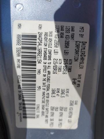 2006 Chrysler Town & Country Touring VIN: 2A4GP54L16R621154 Lot: 58065584