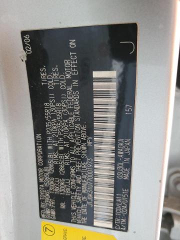 2007 Lexus Rx 350 VIN: JTJGK31U770001973 Lot: 57705284