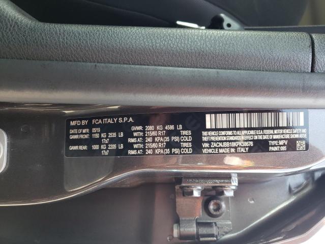 2019 Jeep Renegade Latitude VIN: ZACNJBB18KPK38676 Lot: 57385094